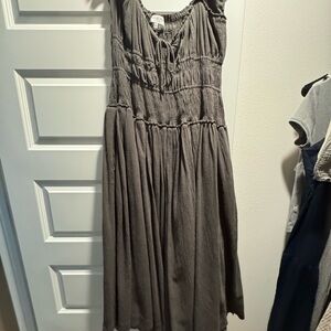 Worth Collective Sleeveless Gray Maxi Dress